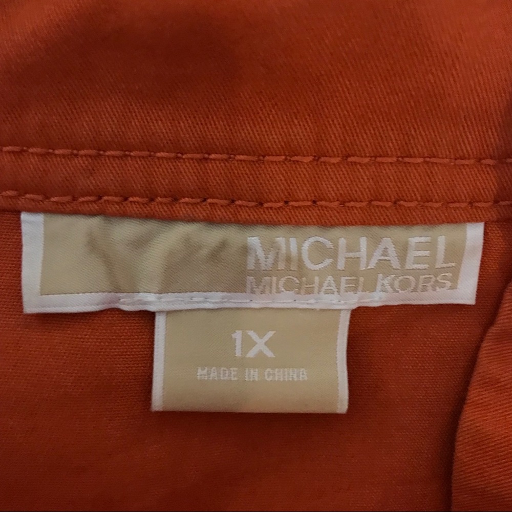MICHAEL Michael Kors Jacket Plus Size 1X Coat Fisherman Winter Semi Funnel Neck - Picture 6 of 8